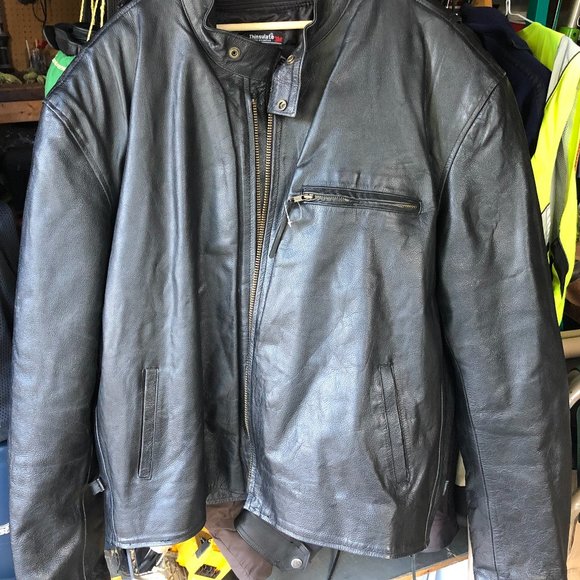 Heavy Leather Motorcycle Riding Jacket - Picture 1 of 2